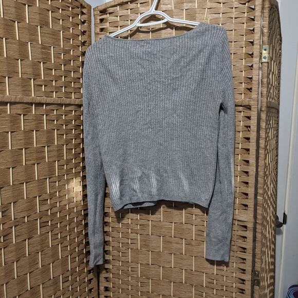 🌺Moving Sale!🪴 Gray ribbed cardigan - Picture 2 of 5